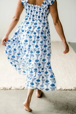 J. Marie Collections Magnolia Ruffle Strap Midi