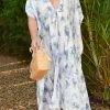 Buddy Love Mamie Blue Clouds Caftan Dress