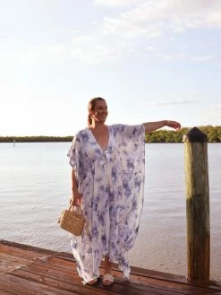 Buddy Love Mamie Blue Clouds Caftan Dress