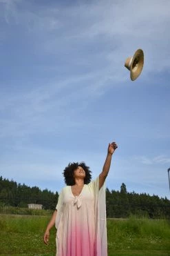 Buddy Love Clothing Mamie Papaya Caftan Dress