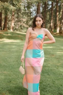 Confête Clothing Marbella Color Block Maxi Dress