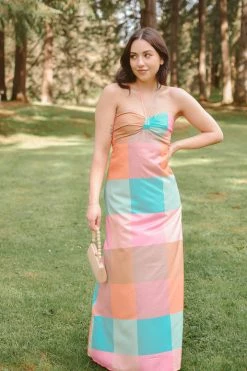Confête Clothing Marbella Color Block Maxi Dress