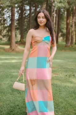 Confête Clothing Marbella Color Block Maxi Dress