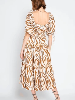 Confête Mariah Animal Print Midi