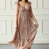 English Factory Floral Ruffle Sleeve Maxi Dress Clothing
