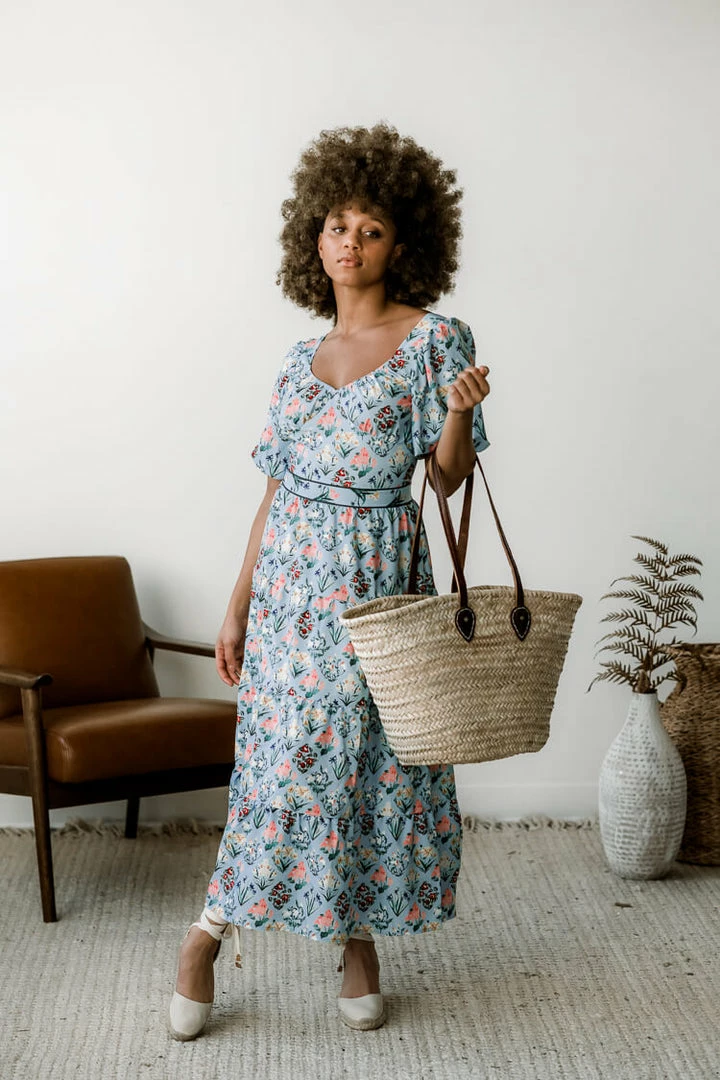 Confête Clothing Orli Botanical Midi Dress 4 Confête Clothing Orli Botanical Midi Dress