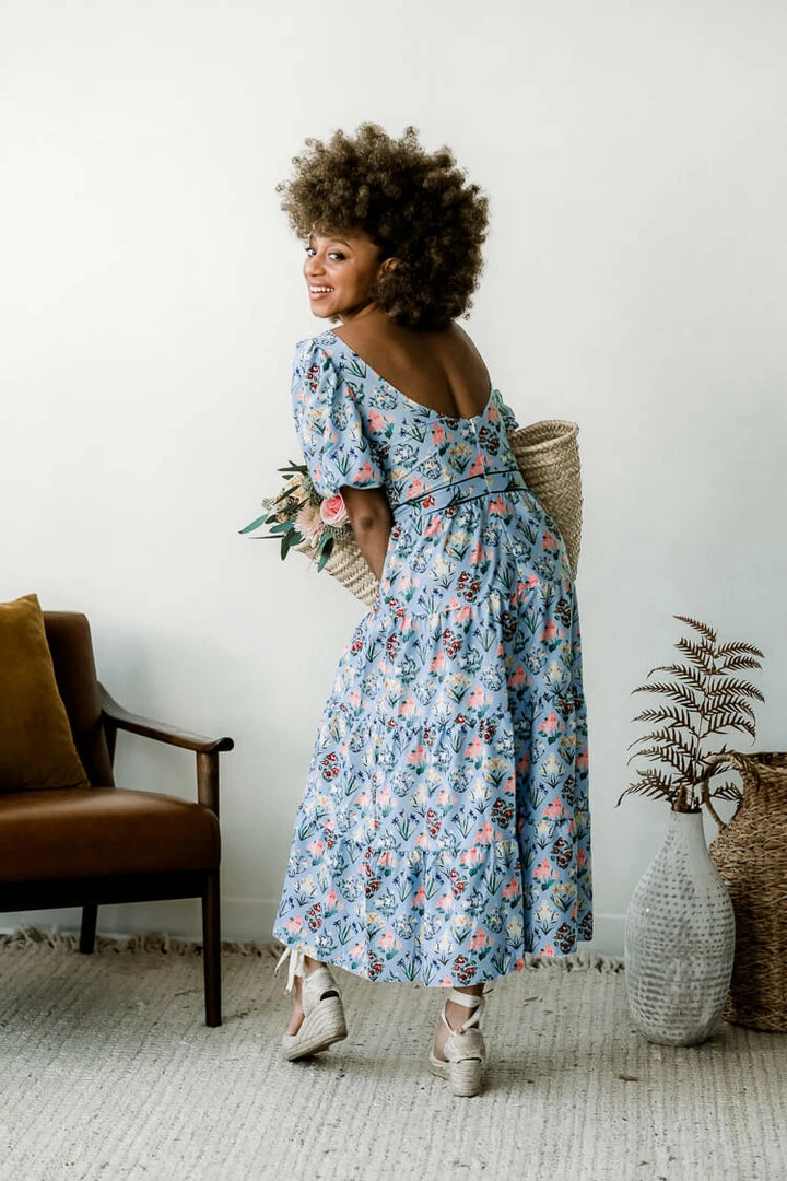 Confête Clothing Orli Botanical Midi Dress 7 Confête Clothing Orli Botanical Midi Dress