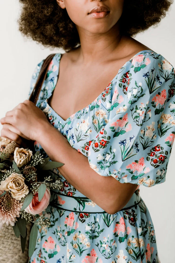 Confête Clothing Orli Botanical Midi Dress 6 Confête Clothing Orli Botanical Midi Dress