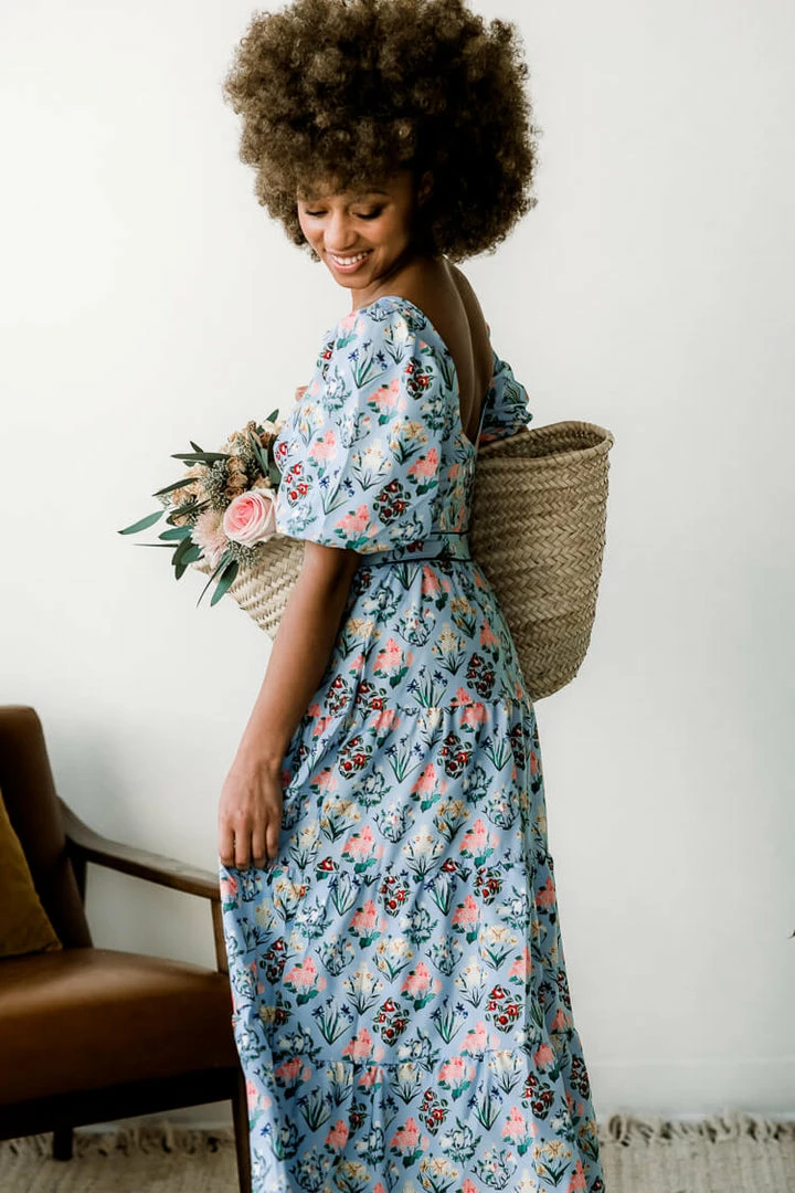 Confête Clothing Orli Botanical Midi Dress 3 Confête Clothing Orli Botanical Midi Dress