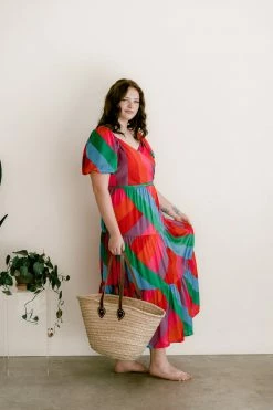 Confête Riviera Maya Rainbow Maxi Dress