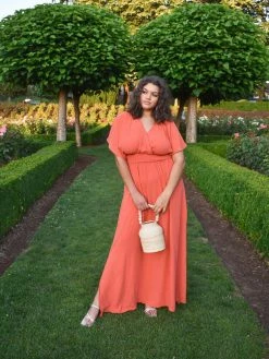 Confête Sainte Anne Orange Maxi Dress