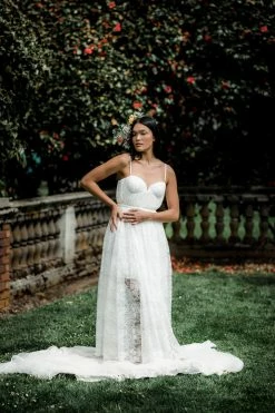 Sau Lee Selena Lace Midi Clothing