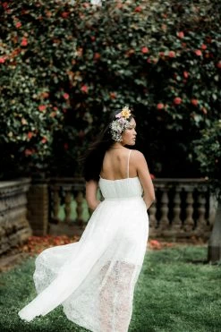 Sau Lee Selena Lace Midi Clothing