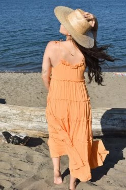 Charlie Holiday Clothing Senorita Maxi Dress - Apricot