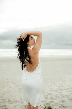 Confête Sienna Satin Halter Mini Dress