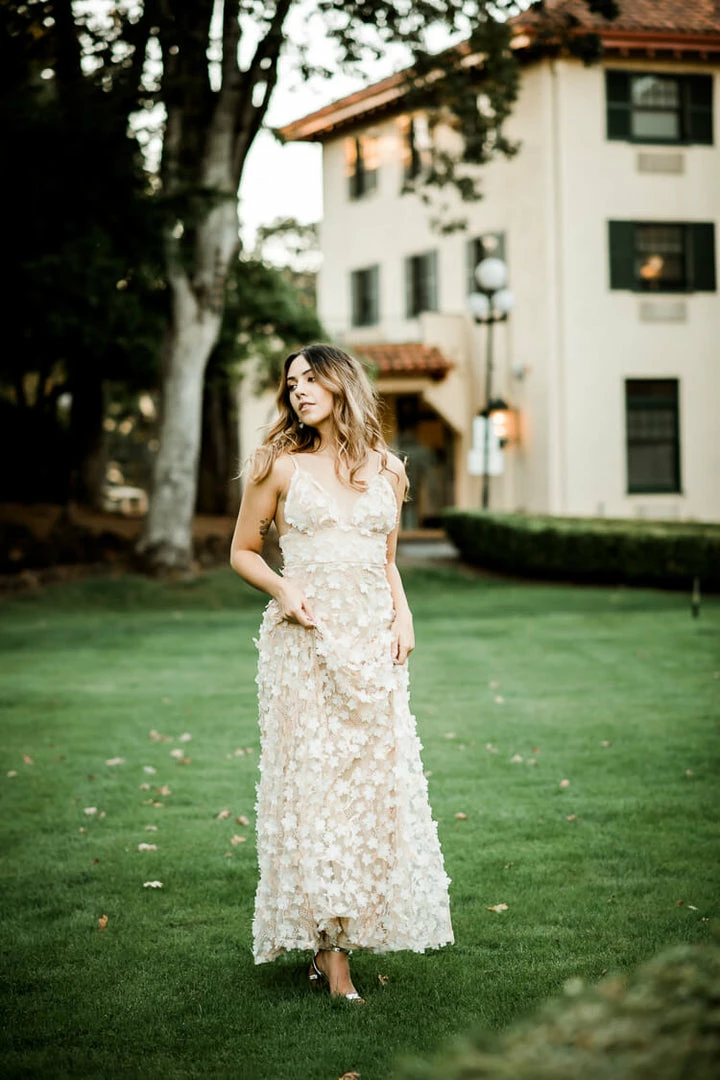 Confête Clothing Simone 3D Floral Maxi Dress 4 Confête Clothing Simone 3D Floral Maxi Dress