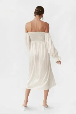 Sleeper Atlanta Silk Dress - White Clothing