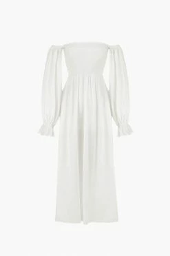 Sleeper Atlanta Silk Dress - White Clothing