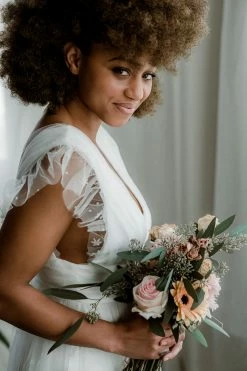 Confête Starry Eyed Glitter Star Mesh Maxi - White Clothing