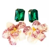 The Pink Reef Jaye Velvet Orchid Earrings The Bridal Suite