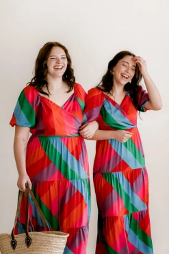 Confête Riviera Maya Rainbow Maxi Dress