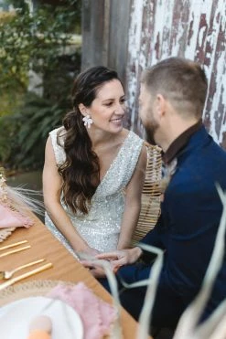 Confête Clothing Victoria Sequin Column Dress