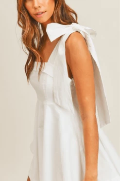Confête Clothing Walking Down The Aisle White Mini Dress