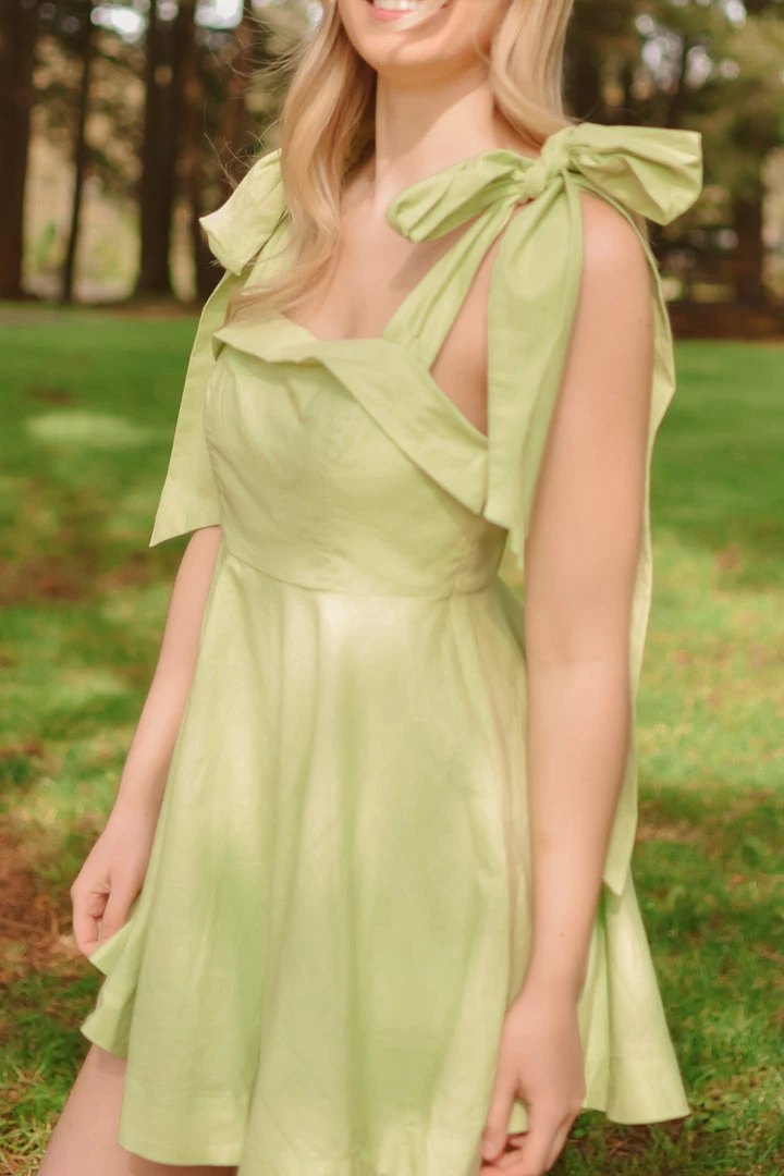 Confête Walking Down The Aisle Lime Mini Dress 4 Confête Walking Down The Aisle Lime Mini Dress