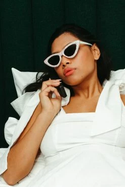 Confête The Bridal Suite Rhinestone Cat Eye Sunglasses