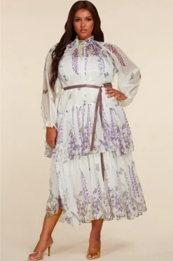 Confête Wisteria Midi Dress Clothing