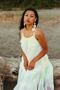 Confête Mariza Beaded Disc Drop Earrings