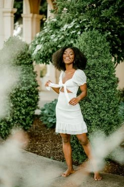 Confête Clothing Ives Front Tie Mini Dress