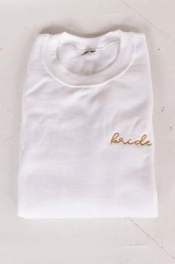 Confête Embroidered Bride White Sweatshirt Clothing